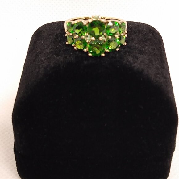 Natural Russian chrome diopside ring size 6 - Picture 4 of 7